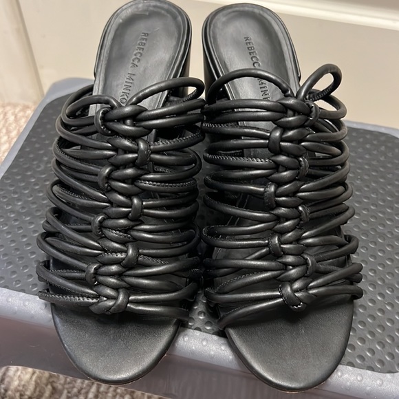 Rebecca Minkoff Black Sandals Size 8 - Picture 3 of 5